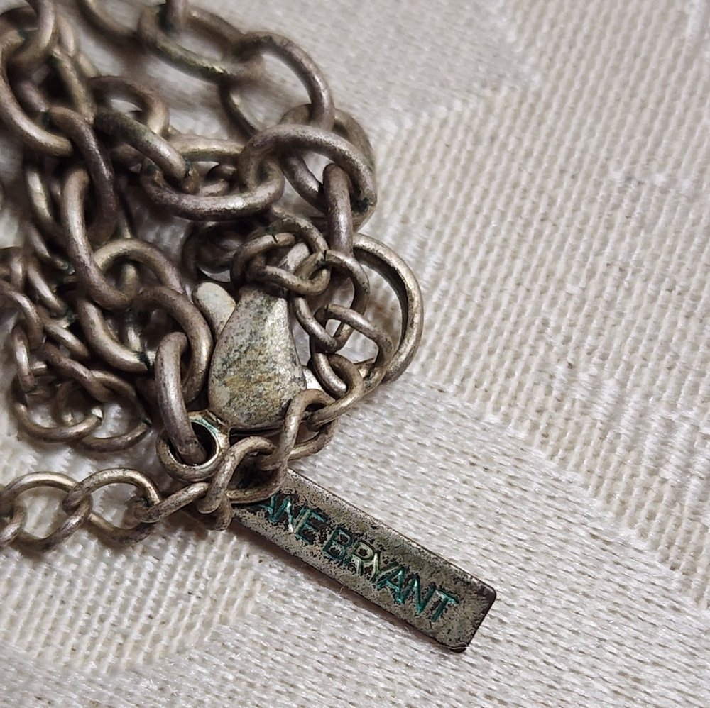 VINTAGE LANE BRYANT ARTISAN STATEMENT NECKLACE OVERSIZED PENDANT COLORFUL BEADS - Picture 8 of 10